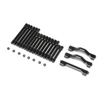 Losi Black Aluminium Crossbar Brace and Spacer Set, LMT, Tuned LMT