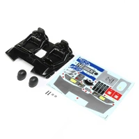 Losi Interior Parts with Helmets, Clear, SBR 2.0
