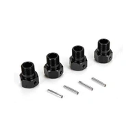 Losi Wheel Hex Black and Pin, 4pcs, DBXL 2.0, DBXL-E 2.0