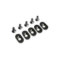 Losi Engine Mount Insert and Screws, Black, 18T, 5ive-T 2.0 LOS252099