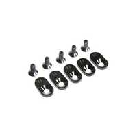 Losi Engine Mount Insert and Screws, Black, 22T, 5ive-T 2.0 LOS252107