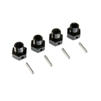 Losi 17mm Wheel Hex, Black, 4pcs, SBR 2.0