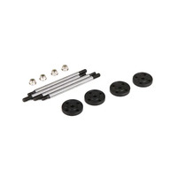 Losi Fr/Rr Shock Shaft & Piston Set, 1, 5 4wd DB XL