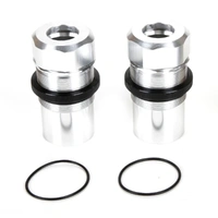Losi Fr/Rr Shock Body, Cap, AL, Silver (2), MTXL
