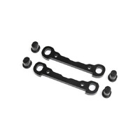 Losi Front Hinge Pin Braces, Black, DBXL 2.0