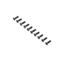Losi Flat Head Screws, Stl, BO, M4 x 14mm (10)
