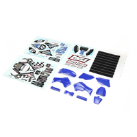 Losi Blue Plastics with Wraps, ProMoto-MX/SM