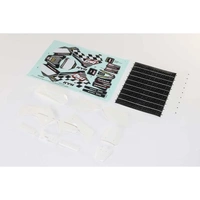 Losi White Plastics with Wraps, ProMoto-MX/SM