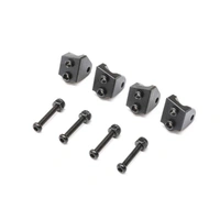 Losi Lower 4-link Mount Set, Black Aluminium, 4pcs, Mini LMT