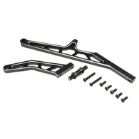 Losi Chassis Brace Set, Rear, Aluminum, Black, DBXL-E 2.0