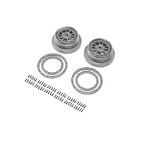 Losi Beadlock Wheel and Ring Set, 2pcs, SBR 2.0