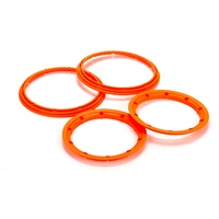 Losi Beadlock Inner and Outer Fluoro Orange , 2pcs, 5T, Clearance