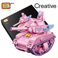 LOZ Mini Sherman Tank Mini Building Bricks LOZ1118