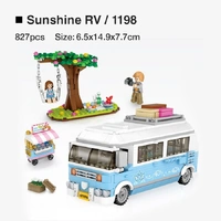 LOZ Mini Car Series Travel Van & Stall Mini Building Bricks LOZ1198