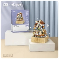 LOZ Diamond Windmill Music Box (799pcs) Mini Building Bricks LOZ1239