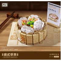 LOZ Food Series Dim Sum Shrimp Dumpling (769pcs) Mini Building Bricks LOZ1261