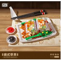 LOZ Food Series Dim Sum Shrimp Rice Roll (614pcs)