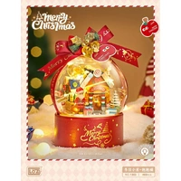 LOZ Christmas Winter House Light Up Snow Globe (466pcs) Mini Building Bricks LOZ1303