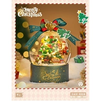 LOZ Christmas Tree Light Up Snow Globe (346pcs) Mini Building Bricks LOZ1304
