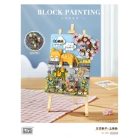 LOZ Mini Block Cat and Mouse Sleeping Drawing Painting (787pcs) Mini Building Bricks LOZ1386