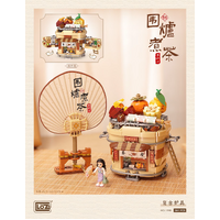 LOZ Tea House (841pcs) Mini Building Bricks LOZ1388