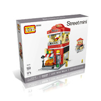 LOZ Mini Street Series Pizza Shop Mini Building Blocks (335 Pcs)