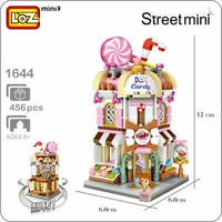 LOZ Mini Street Candy Shop Mini Building Bricks LOZ1644