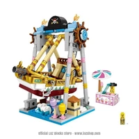 LOZ Amusement Park Pirate Ship Ride Mini Building Bricks LOZ1717