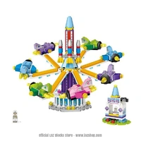 LOZ Amusement Park Rocket Ride Mini Building Bricks LOZ1719