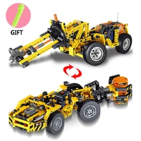 LOZ Transformation Mining car Mini Building Bricks LOZ1821