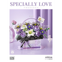 LOZ Flower Gift Box Purple (1179pcs) Mini Building Bricks LOZ1952