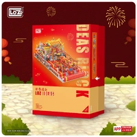 LOZ Architecture Series Chinese New Year Temple Fair (3467pcs) Mini Building Bricks LOZ2180