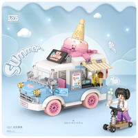 LOZ Sweet Ice Cream Truck Mini Building Bricks LOZ4207