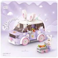 LOZ Sweet Bunny Radish Car Mini Building Bricks LOZ4208
