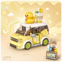LOZ Sweet Duck Lemon Tea Car Mini Building Bricks LOZ4209
