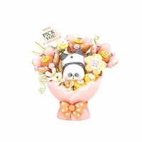 LOZ Mr. PA Pink Flower Bouqet  (233pcs) Mini Building Bricks LOZ7301