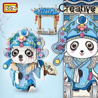 LOZ Panda Sven Actor Dressing Mini Building Bricks LOZ8101