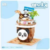 LOZ Panda Milk Tea (380pcs) Mini Building Bricks LOZ8811