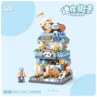 LOZ Panda Coffee Shop (410pcs) Mini Building Bricks LOZ8814