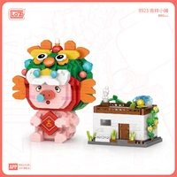 LOZ Little Pig with Bricks House (860pcs) Mini Building Bricks LOZ8923