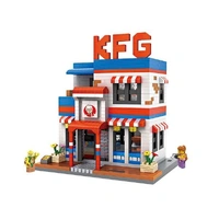 LOZ Street Mini Fried Chicken Restaurant Mini Building Bricks LOZ9032