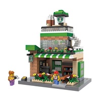 LOZ Street Mini Coffee Shop Mini Building Bricks LOZ9034