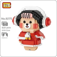 LOZ Christmas Girl Bear Mini Building Bricks LOZ9275
