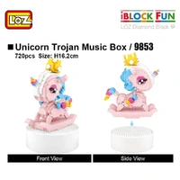 LOZ Unicorn Music Box Mini Building Bricks LOZ9853