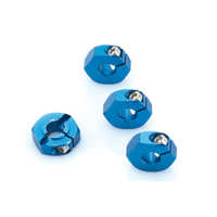 LRP Aluminium Wheel Adapter Blue (4pcs) - S10 TC LRP-122503