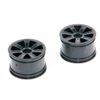 LRP Spoke Wheel Rear Black (2pcs) - S10 Twister BX LRP-124050