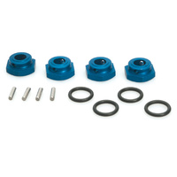 LRP Aluminium Wheel Adapter- Blue for S10 Blast (4pc) LRP-124600