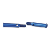 LRP Aluminium Front Hub Carrier Axle- Blue S10 2pc LRP-124601