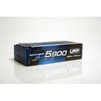 LRP 431285 HV Stock Spec Shorty GRAPHENE-4 5900mAh Hardcase battery - 7.6V LiPo - 135C/65C