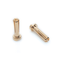LRP 4mm Gold Works Team connectors (10 pcs.)